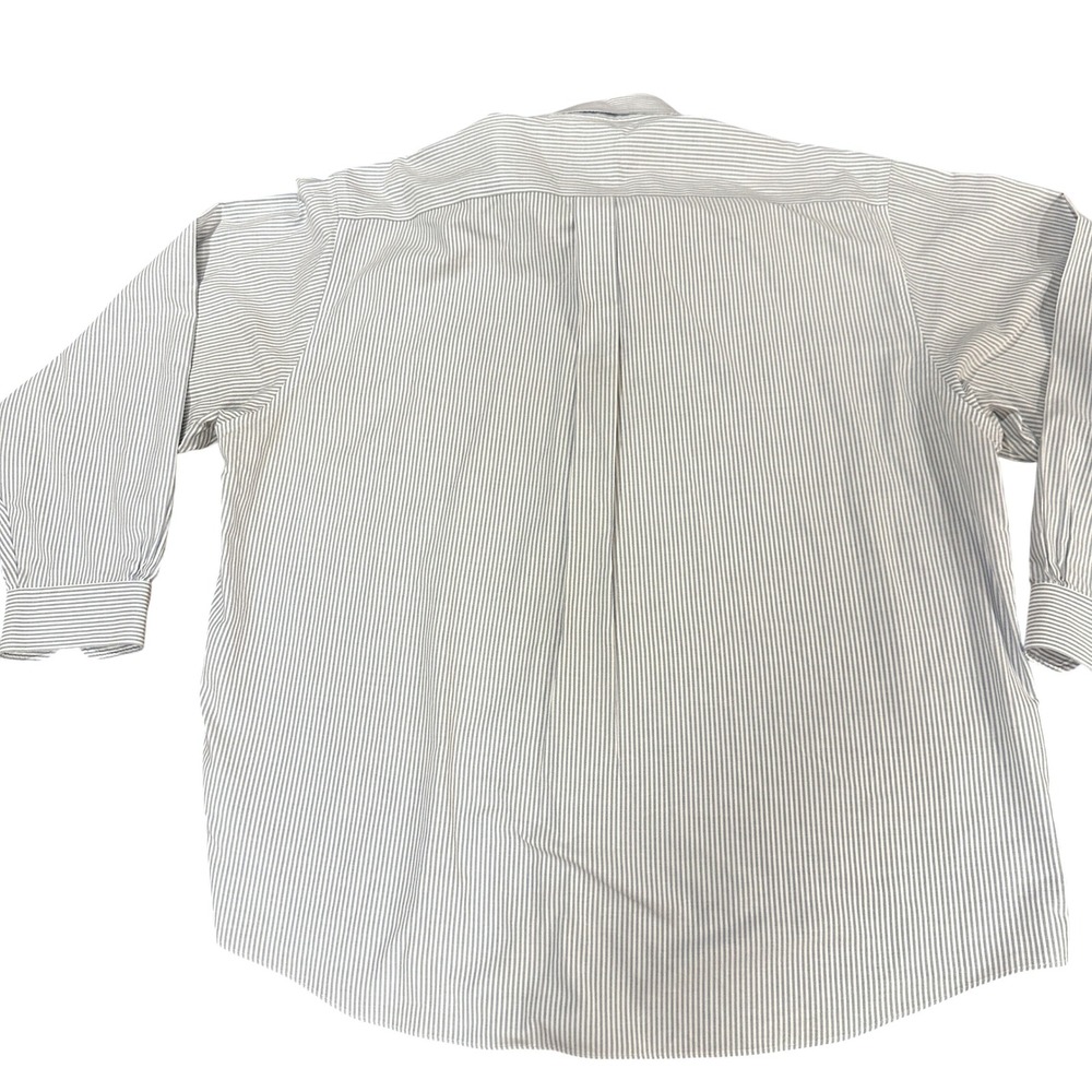 Brooks Brothers Madison Fit Shirt XXL Blue Pinstripe Non-Iron Supima Cotton - Picture 5 of 8